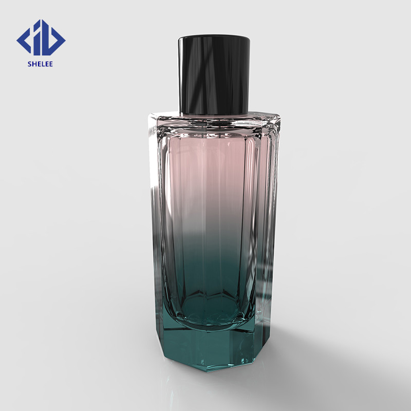 100ml faceted glass perfume bottle